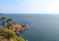 Laem phrom thep cape spots to watch the sunset in Thailand.