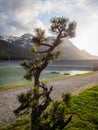 At the Laengental reservoir in Kuehtai, Tyrol