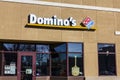 Lafayette - Circa December 2016: Domino`s Pizza Carryout Restaurant. Domino`s delivers more than 1 million pizzas a day V Royalty Free Stock Photo