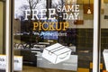 Lafayette - Circa February 2017: Amazon Store at Purdue. A brick-and-mortar store customers can receive products from Amazon.com I Royalty Free Stock Photo