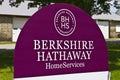 Lafayette, IN - Circa July 2016: Berkshire Hathaway HomeServices Sign. HomeServices is subsidiary of Berkshire Hathaway Energy I Royalty Free Stock Photo