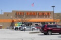Home Depot Location flying the American flag. Home Depot is the Largest Home Improvement Retailer in the US.