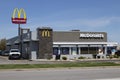 McDonald`s Restaurant. McDonald`s is offering Door Dash delivery and drive thru service during social distancing.