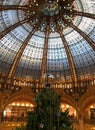 lafayette galleries dome in art deco style in paris Royalty Free Stock Photo