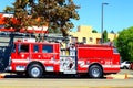 LAFD Los Angeles Fire Department Truck - Los Angeles, California Royalty Free Stock Photo