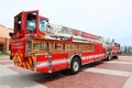 LAFD Los Angeles Fire Department Truck - Los Angeles, California Royalty Free Stock Photo