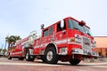 LAFD Los Angeles Fire Department Truck - Los Angeles, California Royalty Free Stock Photo