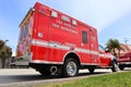 LAFD Los Angeles Fire Department Truck - Los Angeles, California Royalty Free Stock Photo