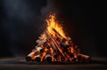 Lag BaOmer bonfire Royalty Free Stock Photo