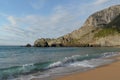 Laga beach, Basque country landscape, Atlantic ocean coastline, travel landmark