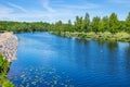 Lagan river. Stromsnasbruk, Sweden Royalty Free Stock Photo