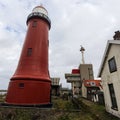Lage vuurtoren van IJmuiden Lighthouse Royalty Free Stock Photo