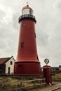 Lage vuurtoren van IJmuiden Lighthouse Royalty Free Stock Photo