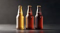 lager bottles of beer Royalty Free Stock Photo