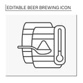 Lagering line icon