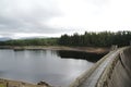 Laggan Dam at Loch Laggan, with traffic jam wall in Scotland