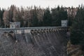 Laggan Dam and Roy bridge on River Spean in Scotland.