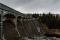 Laggan Dam and Roy bridge on River Spean in Scotland.