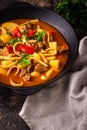 Lagman with beef and vegetables Royalty Free Stock Photo