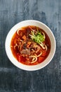 Lagman or Laghman of Beef and Pulled Homemade Noodles