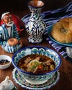 Lagman or Laghman is a Central Asian Dish of Pulled Homemade Noodles, Prepared from a Stringy Dough with a Special