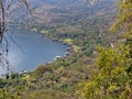 Lago Coatepeque in the mountains of Salvador Royalty Free Stock Photo