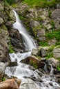 Lago della Rovina Waterfall - Lake in the Italian Alps Entracque