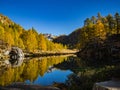 Lago delle Streghe in Alpe Veglia and Alpe Devero Natural Park Royalty Free Stock Photo