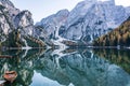 Lago Di Braies in autumn