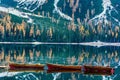 Lago Di Braies in autumn