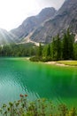 Lago di Braies Pragser Wildsee in Dolomites