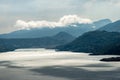 Lago di Garda - Aerial view of the Lake Garda Lombardy coast Royalty Free Stock Photo