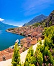 Lago di Garda panoramic view in Limone sul Garda