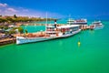 Lago di Garda tourist boats in Peschiera del Garda harbor