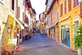 Lago di Garda town of Sirmione colorful street view Royalty Free Stock Photo