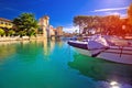 Lago di Garda town of Sirmione turquoise watefrront view Royalty Free Stock Photo