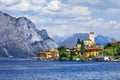 Lago di Garda. view with castle