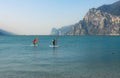 Lago di Garda, Windsurf activity Royalty Free Stock Photo