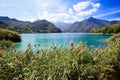 Lago di Ledro - Ledro Lake at Molina di Ledro in the Trentino region in South Tyrol, Italy