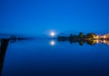 Lago di Posta Fibreno by night, Ciociaria, Italy Royalty Free Stock Photo