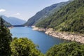 Lago di Vogorno , also a reservoir in Valle Verzasca, Royalty Free Stock Photo