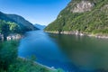 Lago di Vogorno lake, reservoir in the Verzasca valley, Ticino, Switzerland, Europe Royalty Free Stock Photo