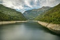 Lago di Vogorno with Swiss Alps in the background in canton of Ticino Royalty Free Stock Photo