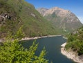 Lago di Vogorno,Valle Verzasca,Ticino Canton,Switzerland Royalty Free Stock Photo