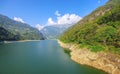 Lago di Vogorno in the Verzasca Valley, Ticino in Switzerland Royalty Free Stock Photo