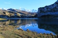 Lago Ercina, Cangas de OnÃÂ­s, Spain Royalty Free Stock Photo