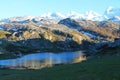 Lago Ercina, Cangas de OnÃÂ­s, Spain Royalty Free Stock Photo