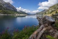 Lago Fedaia beautiful lake in the Dolomites