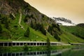 Lago Fedaia at the Marmolada, Dolomites, Val di Fassa Royalty Free Stock Photo