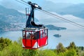 Lago Maggiore Lake Maggiore cableway cabin mount Mottarone top